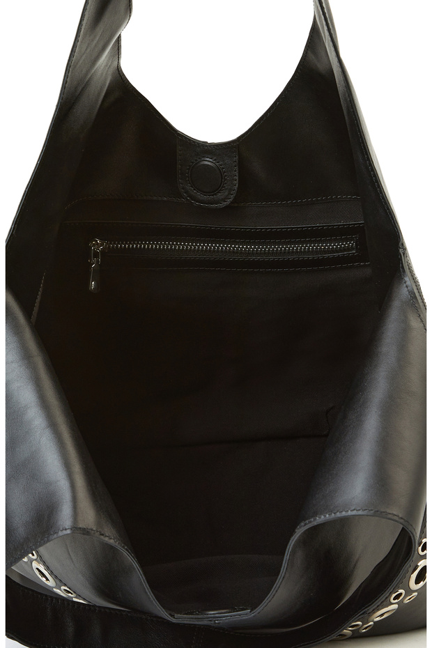 Siyah Kadın Deri Çanta - 4