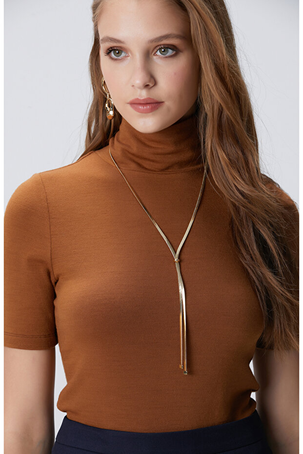 Gold Kadın Uzun Kolye - 1