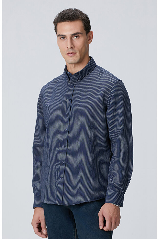 Lacivert Gömlek - 4