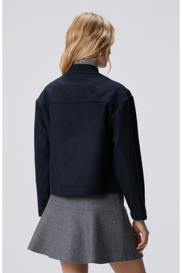 Lacivert Kadın Mont - 5