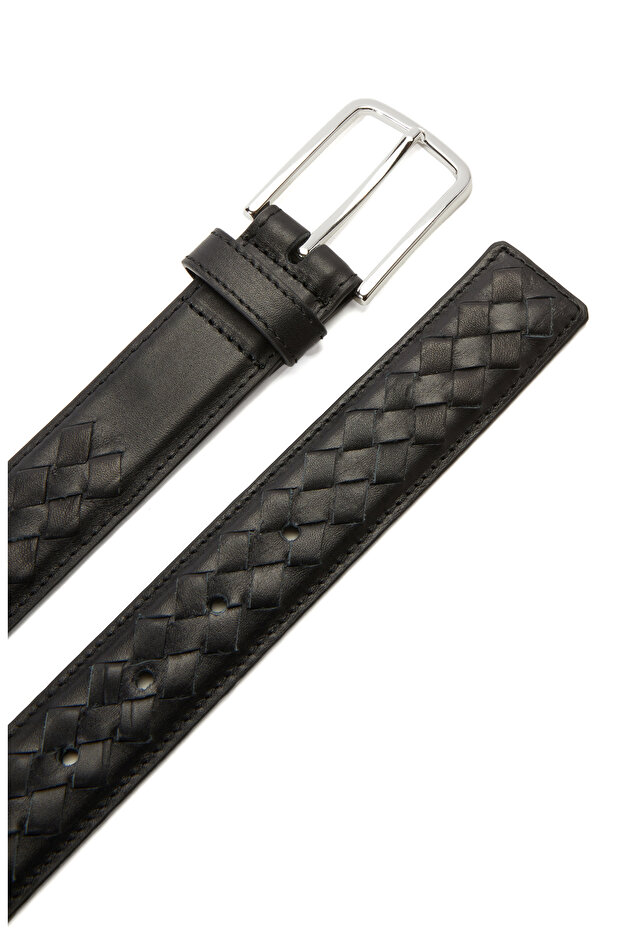 Siyah Erkek Deri Kemer - 2