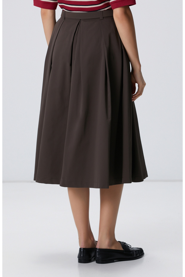 Haki Pileli Etek - 4