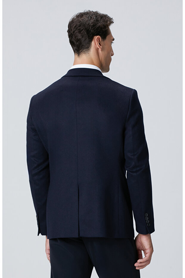 Limited Lacivert Kaşmir Ceket - 5