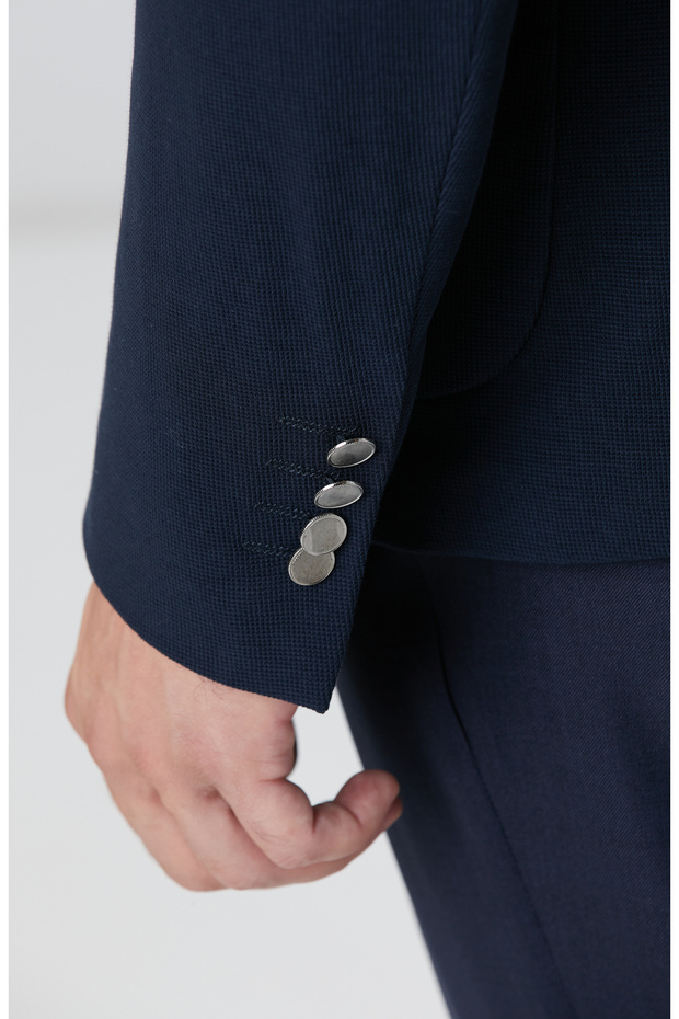 Lacivert Blazer Ceket - 7