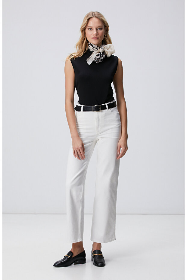 Siyah Kolsuz Basic Triko Kazak - 3