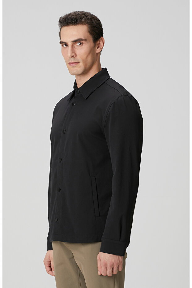 N-Tech Siyah Dış Gömlek - 4