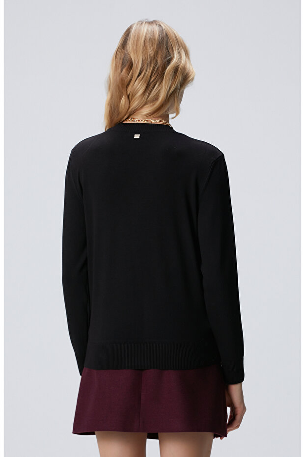 Siyah Basic Kazak - 5