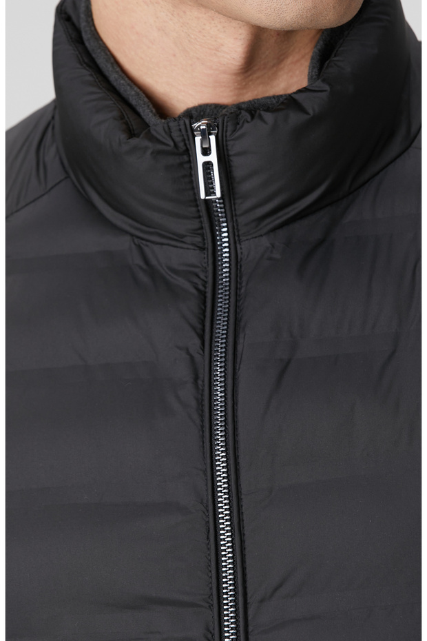 Siyah Puffer Mont - 6