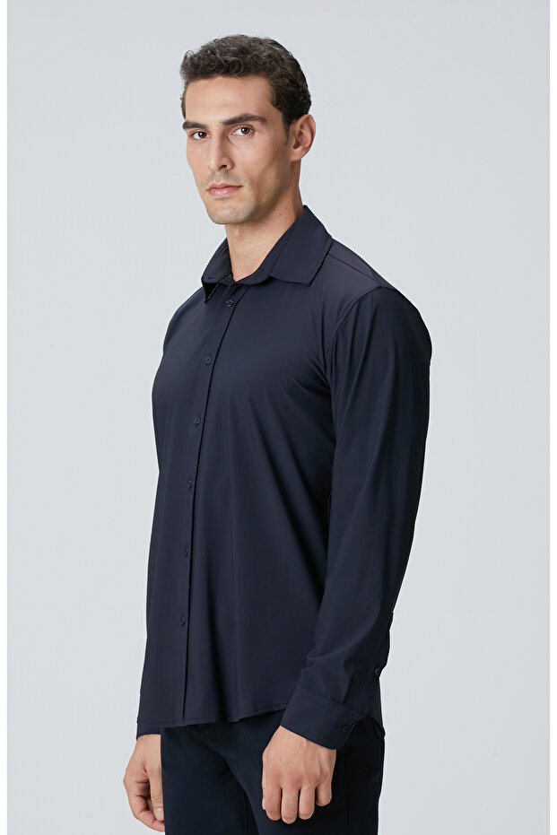 Lacivert Gömlek - 4