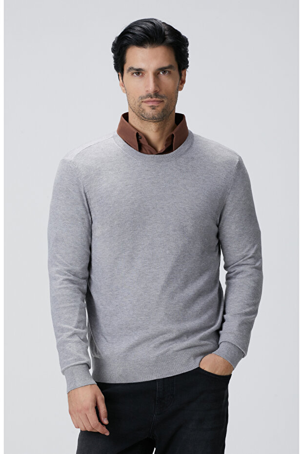 Gri Melanj Triko Kazak - 1