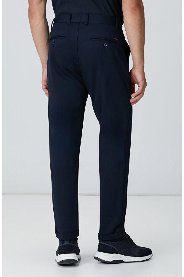 Lacivert Jogger Örme Pantolon - 3