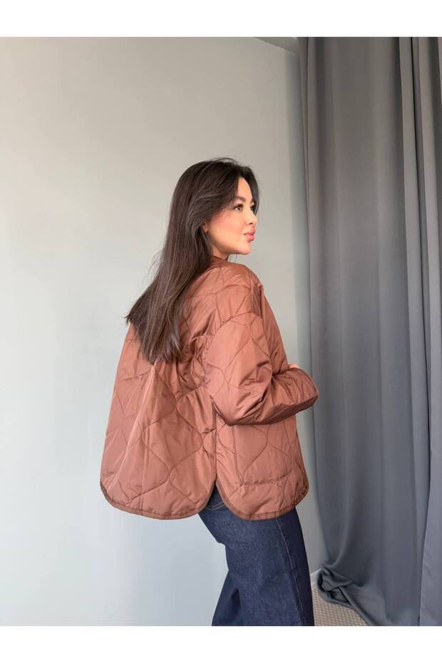 Kapitone ceket mont - 3