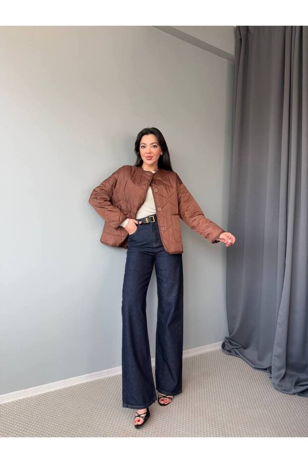 Kapitone ceket mont - 1