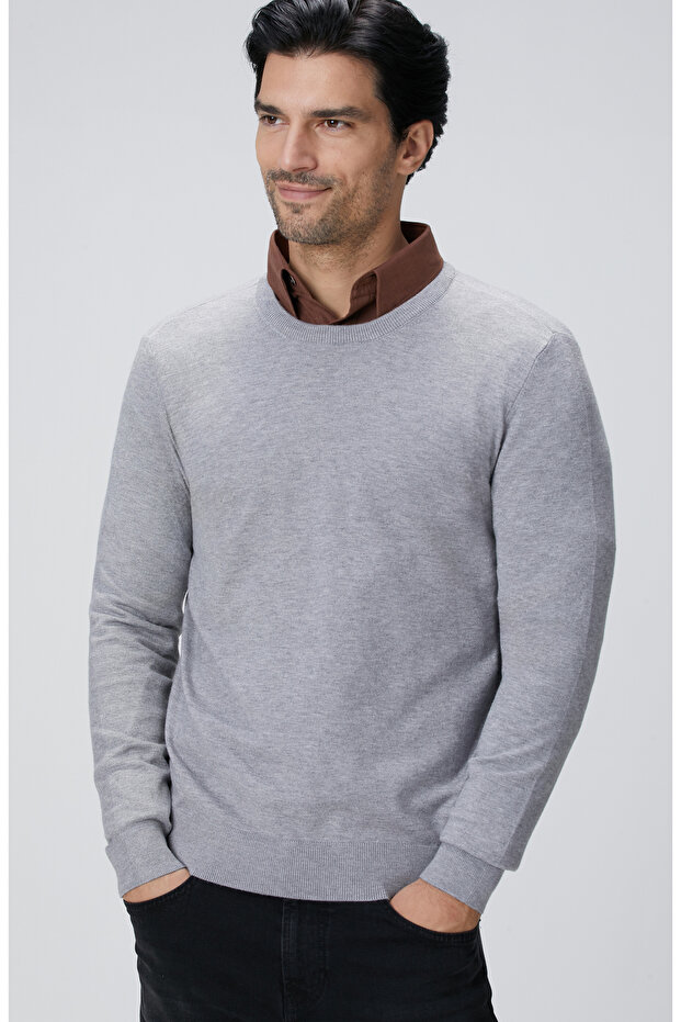 Gri Melanj Triko Kazak - 2