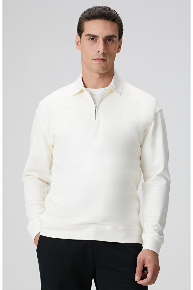 Kırık Beyaz Sweatshirt - 2