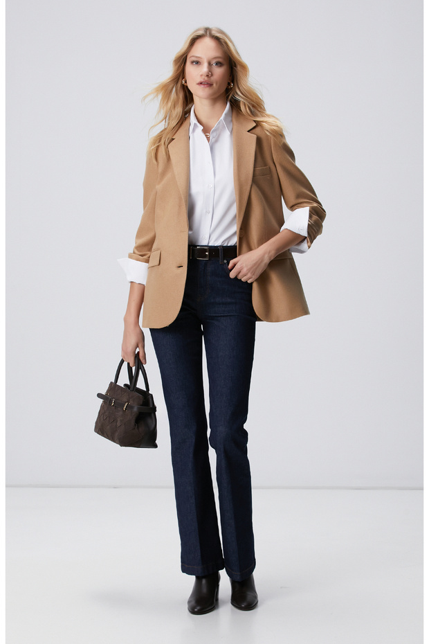 Beyaz Oversize Gömlek - 3