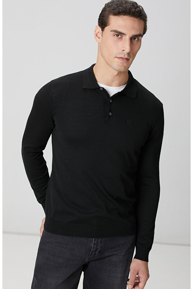 Siyah Triko Kazak - 2