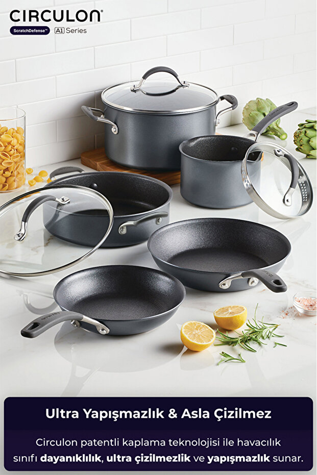 8 Parça Tencere Tava Seti - 1