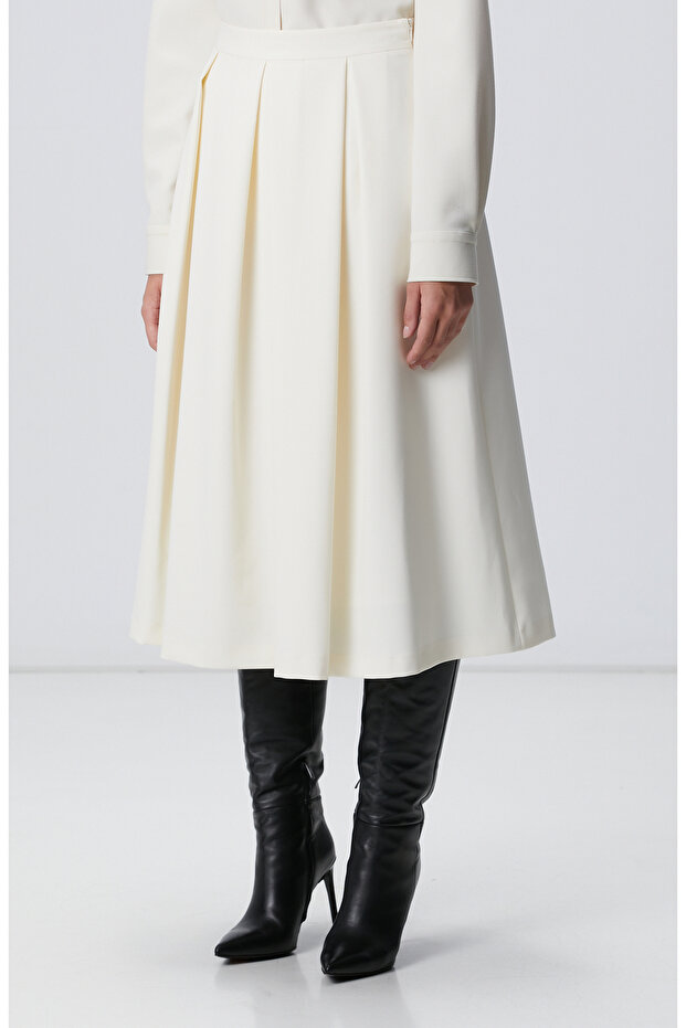 Kırık Beyaz Etek - 3