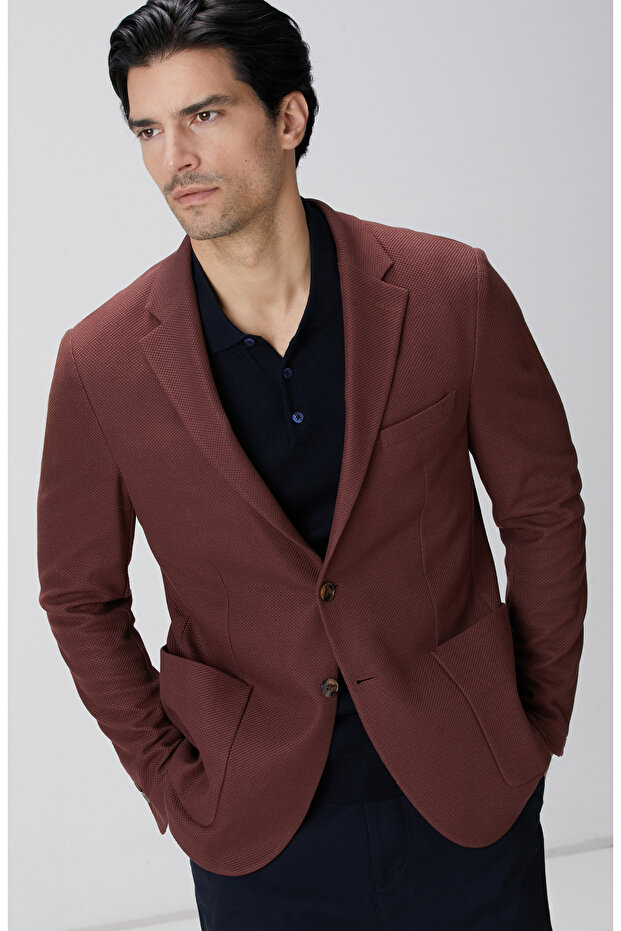 Tarçın Örme Ceket - 1