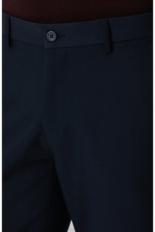 Lacivert Casual Pantolon - 4