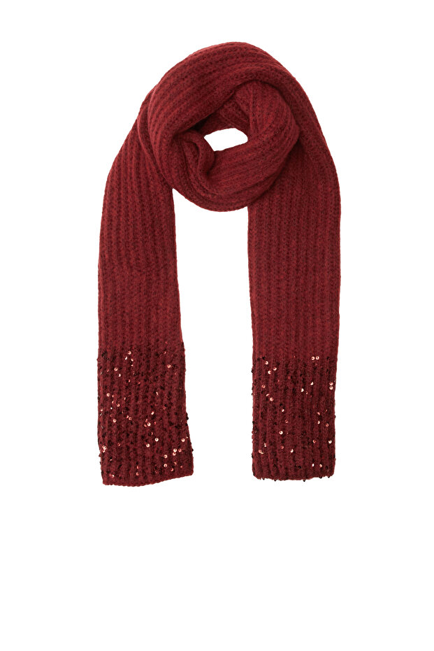 Bordo Kadın Atkı - 2