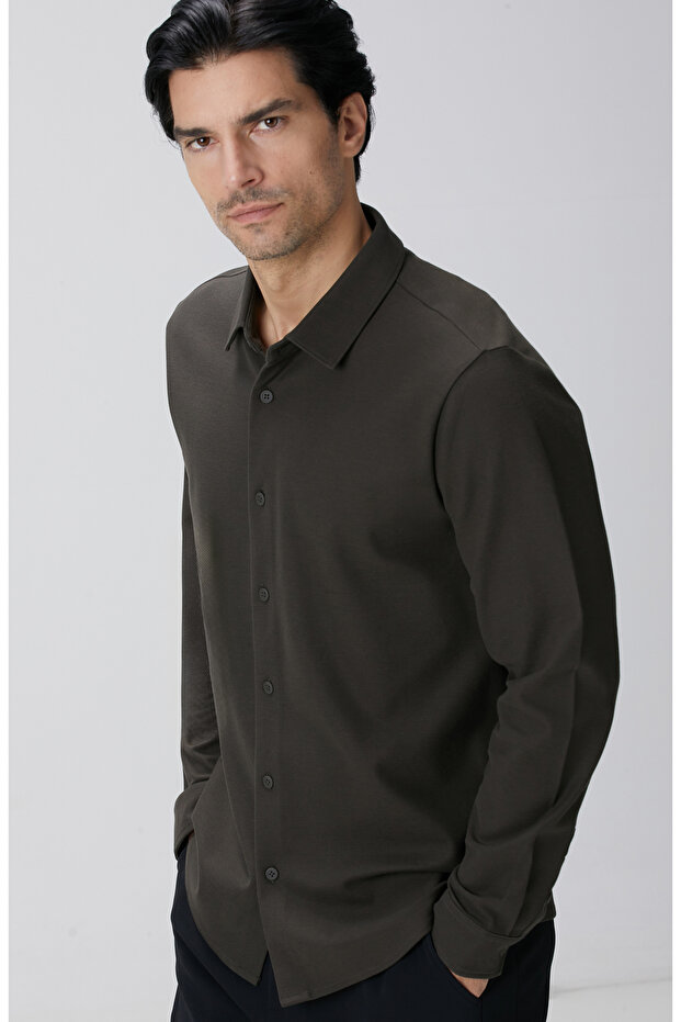 N-Tech Haki Gömlek - 2