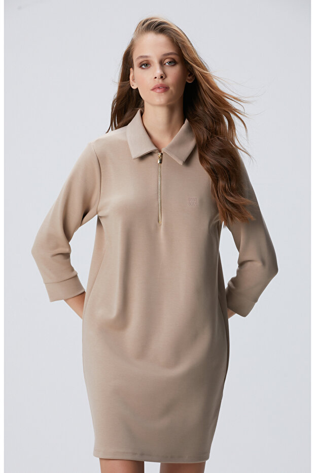 Vizon Polo Örme Elbise - 2