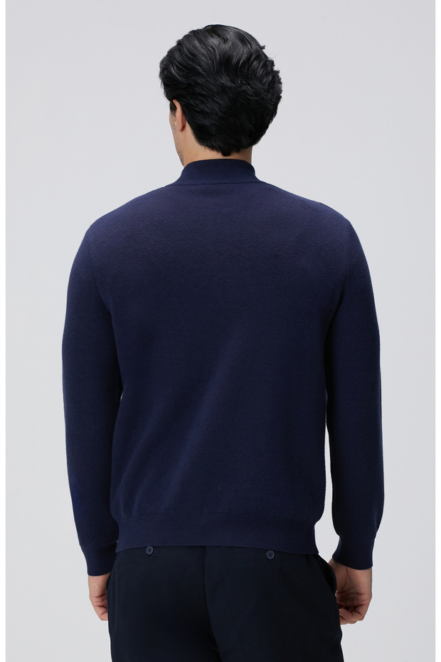 Lacivert Triko Kazak - 5