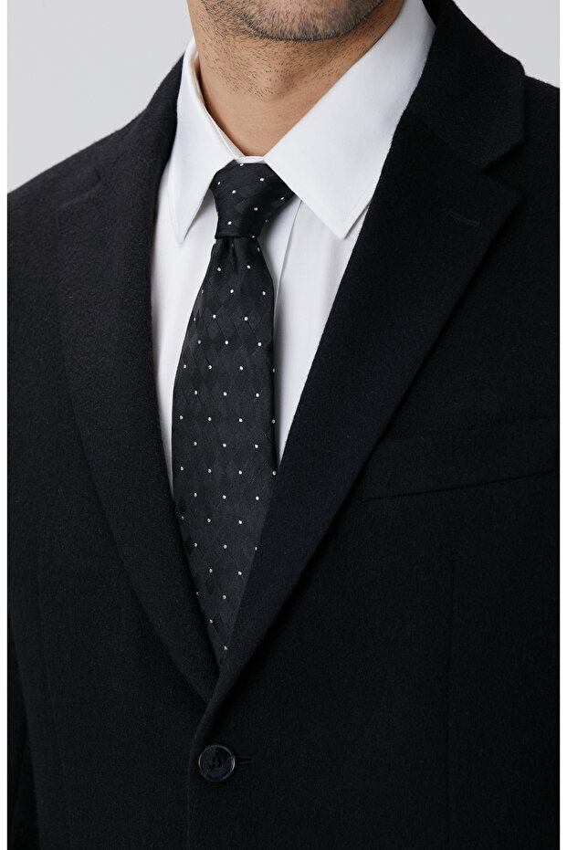 Limited Siyah Kaşmir Ceket - 7