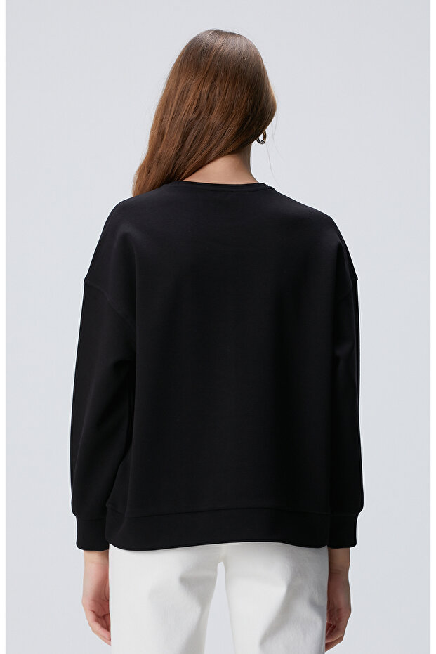 Siyah Sweatshirt - 5