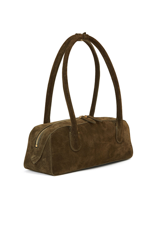 Haki Kadın Süet Çanta - 2