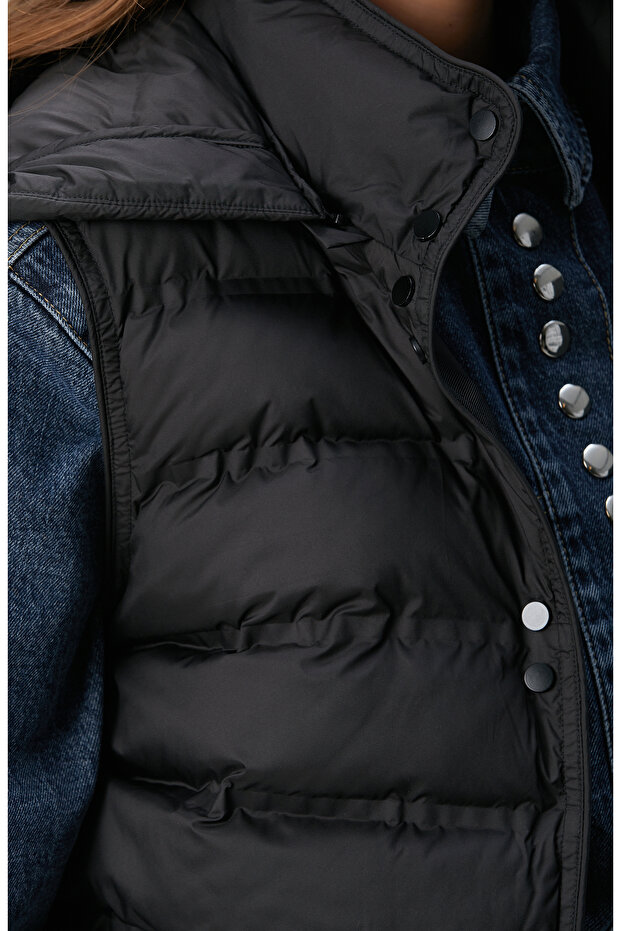 Siyah Casual Yelek - 6