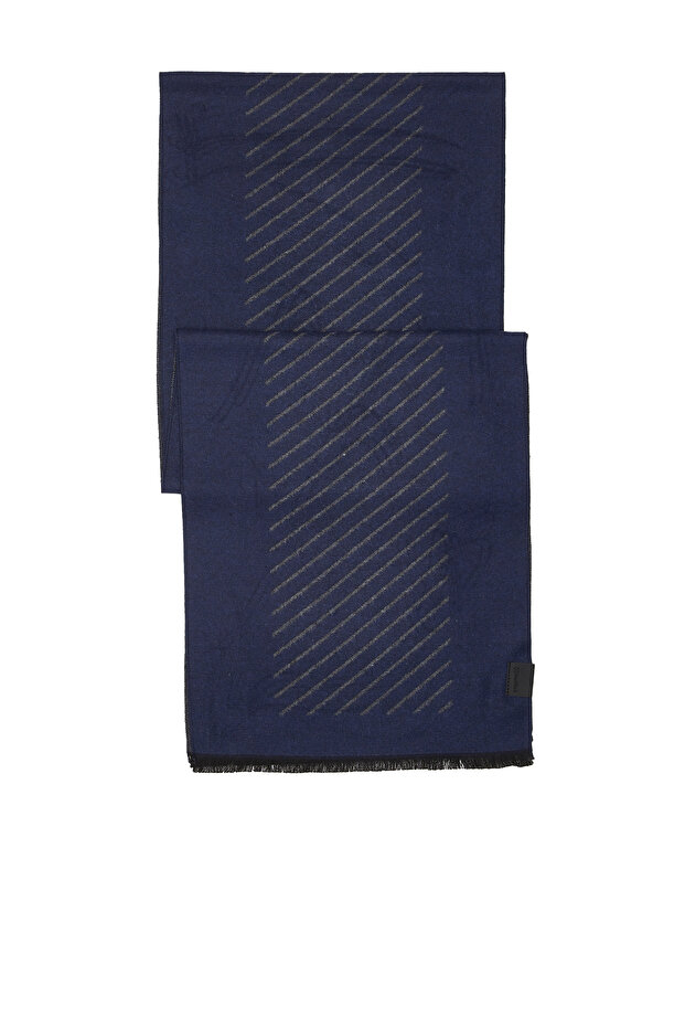 Lacivert Erkek Atkı - 2