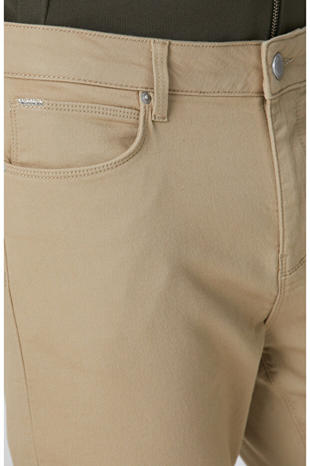 Bej Casual Pantolon - 4