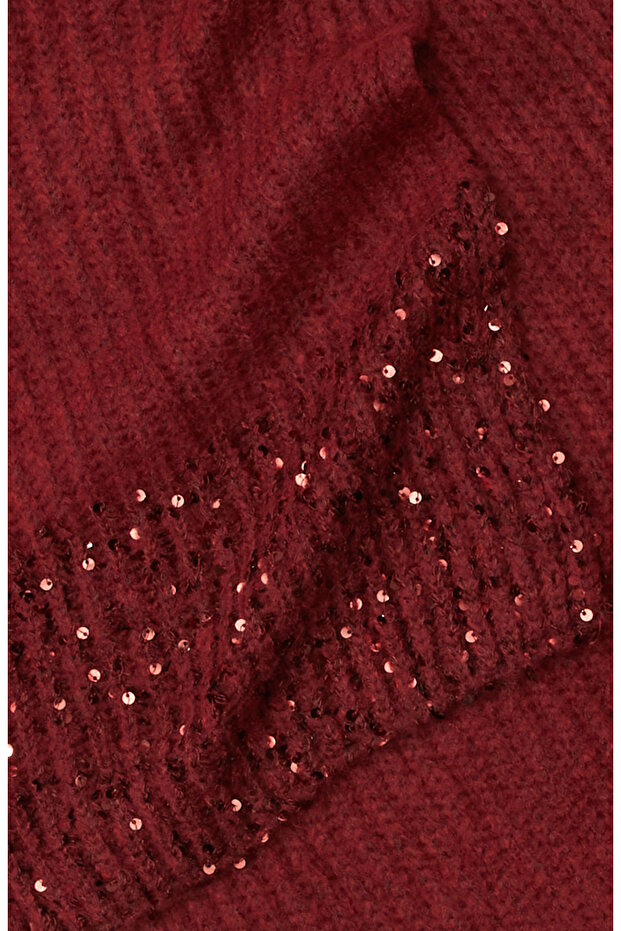 Bordo Kadın Atkı - 4