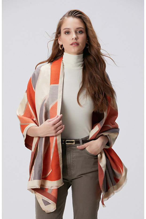 Renkli Kadın Şal - 1