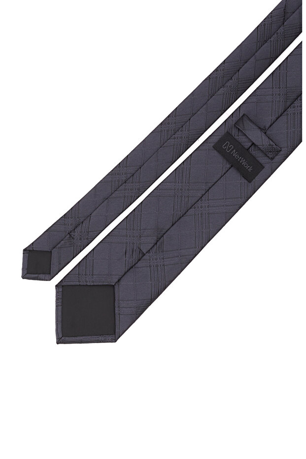 Gri Desenli Kravat - 2