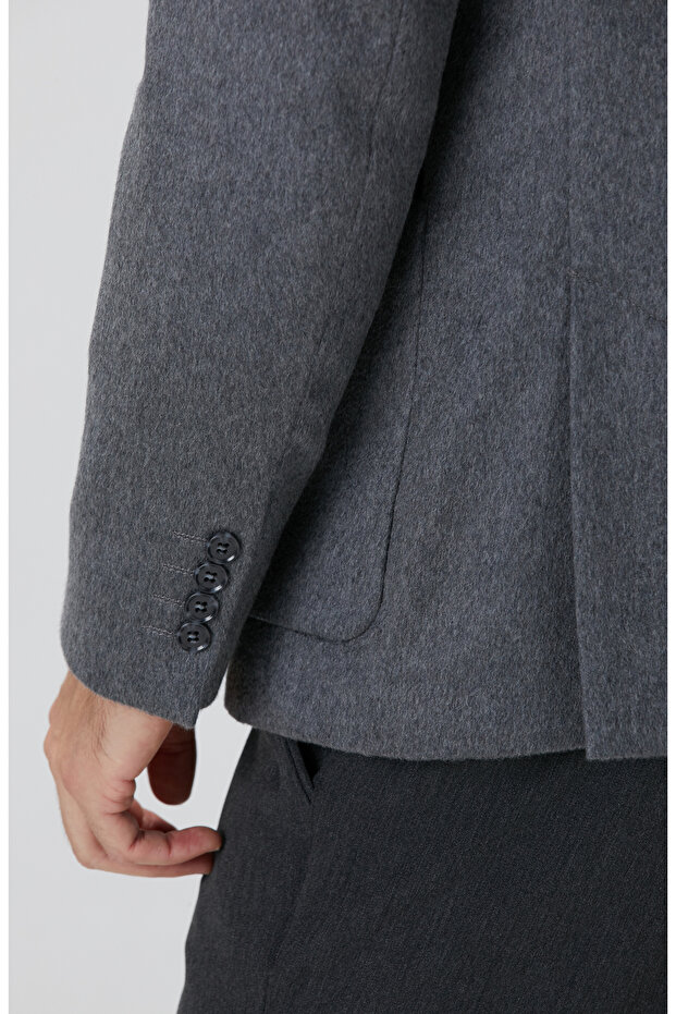 Limited Antrasit Kaşmir Ceket - 7