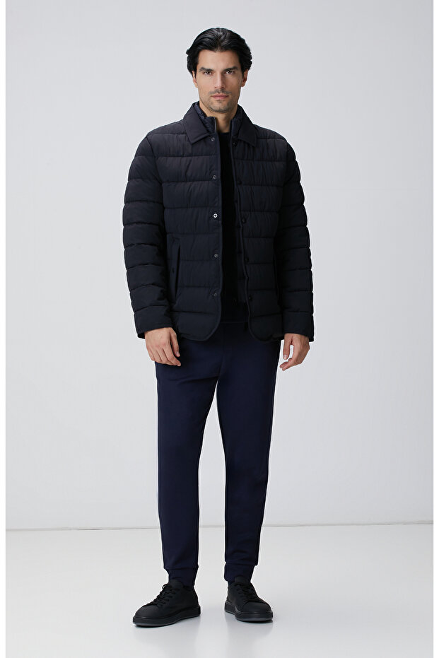 Lacivert Yandan Cepli Basic Eşofman Altı - 1