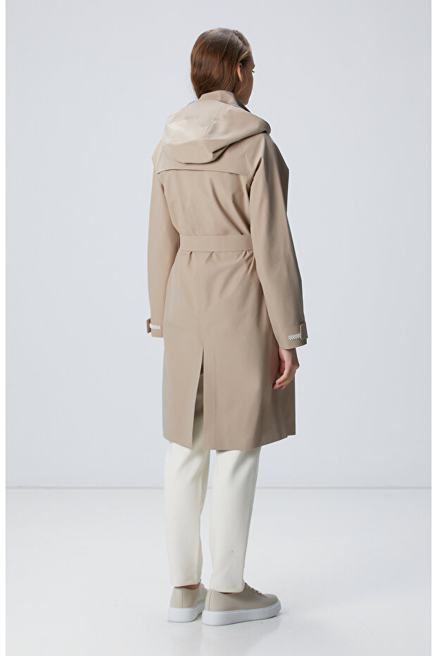 N-Tech Bej Pardösü - 5