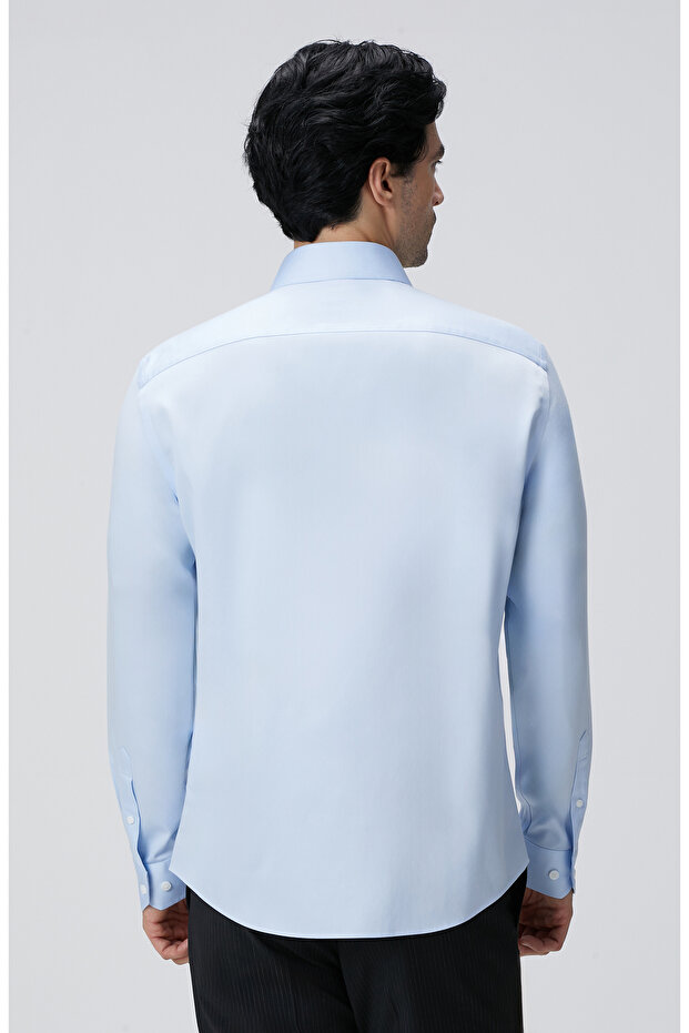 Non-Iron Açık Mavi Gömlek - 7