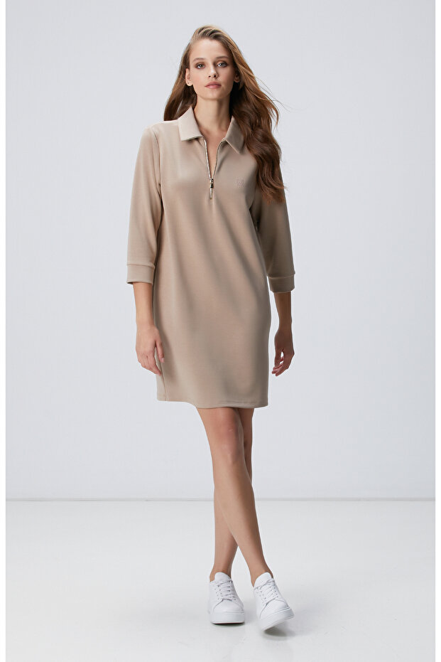 Vizon Polo Örme Elbise - 1