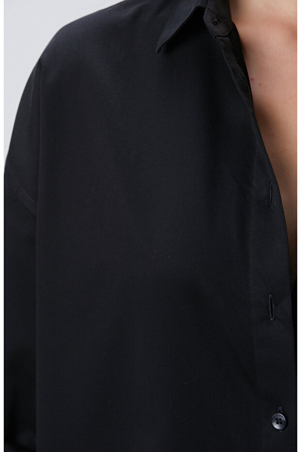 Siyah Non Iron Gömlek - 6