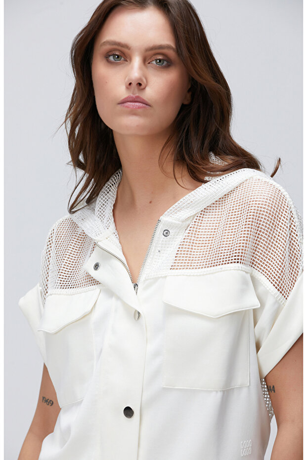 Kırık Beyaz Sweatshirt - 2