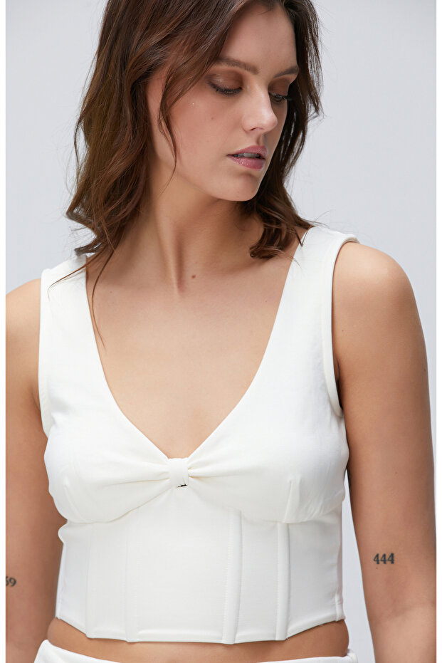 Kırık Beyaz T-shirt - 2