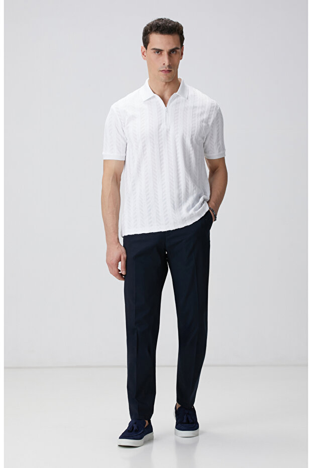 Lacivert Chino Pantolon - 1