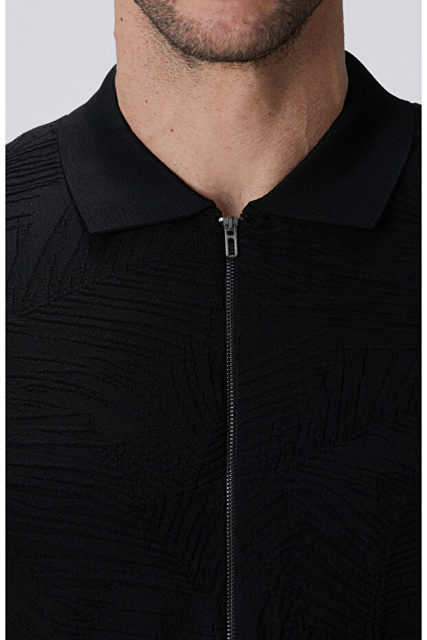 Siyah Triko Gömlek - 7