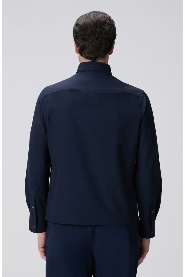 Lacivert Dış Gömlek - 5