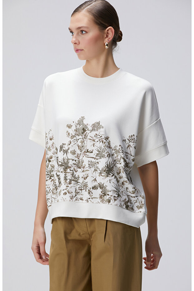 Kırık Beyaz Sweatshirt - 4